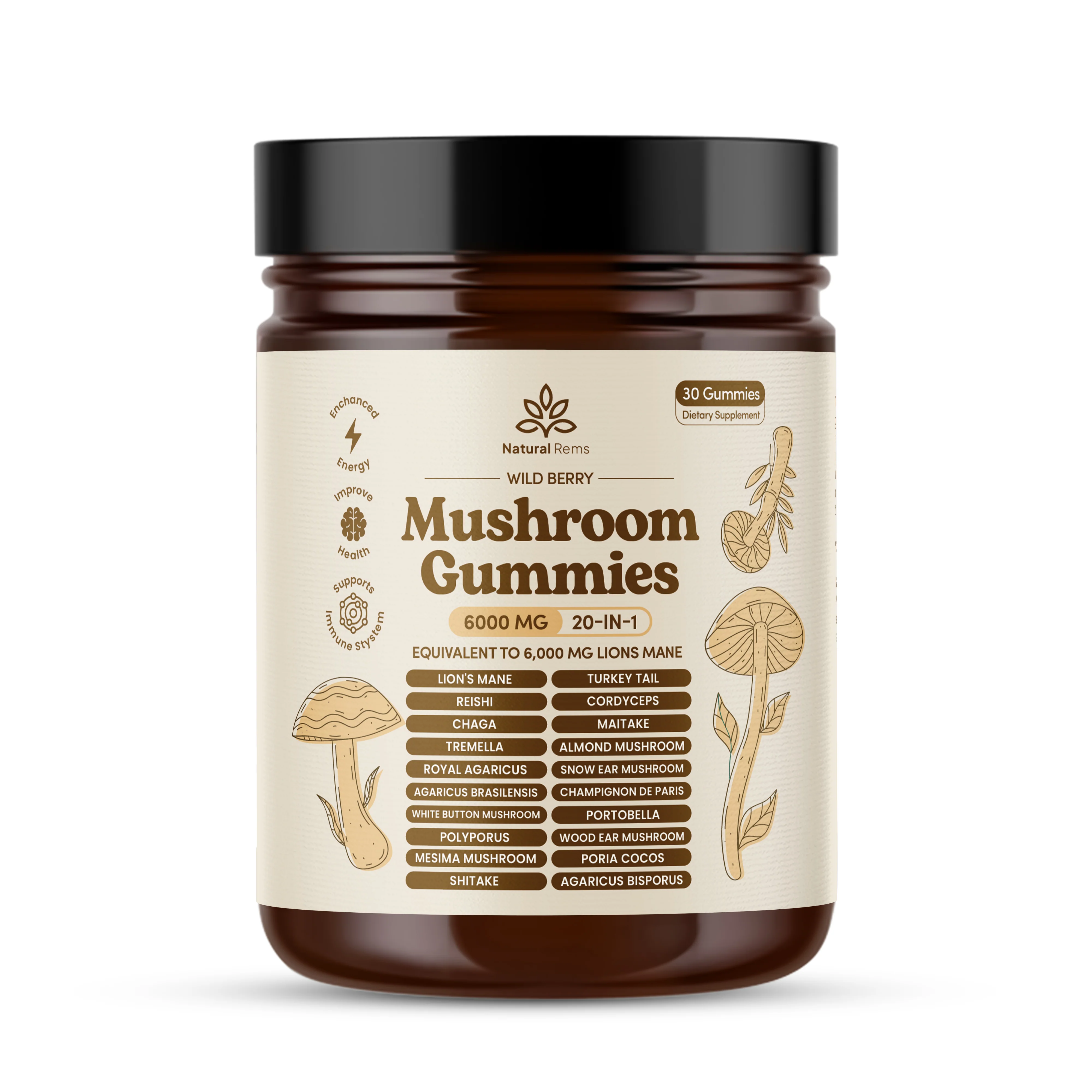 20-in-1 Mushroom Gummies - Image 7