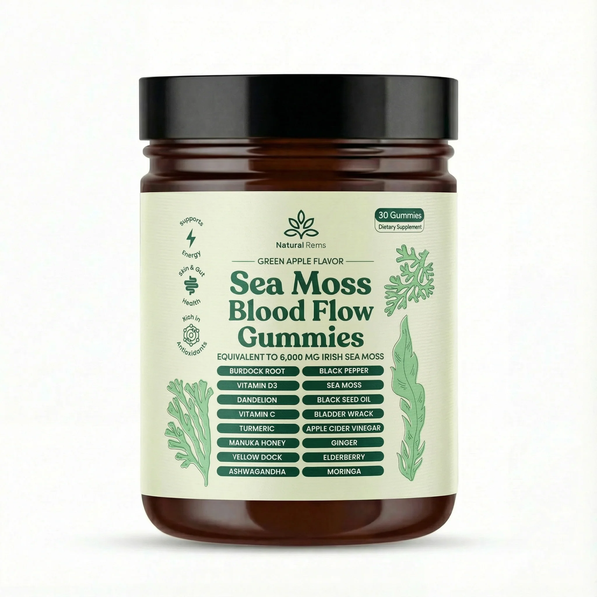 Sea Moss 16-In-1 Gummies - For Bloodflow & Male Vitality - Image 9